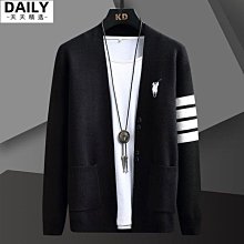 TB針織4扣外套男V領毛衣薄款春秋新款韓版復古潮流休閒緊身外套天天精選 歷史價格詳細信息