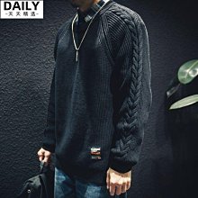 中高領毛衣男 秋冬季素色休閒打底線衣 日系潮流簡約帥氣套頭針織衫-潮男服飾 歷史價格詳細信息