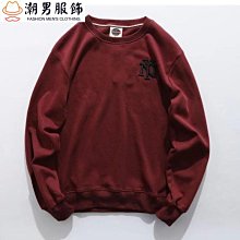 新品 日系復古圓領毛衣 重磅800g冬季毛衣男加厚針織衫韓版潮流寬松純色休閑內搭情侶外套-可開發票 歷史價格詳細信息