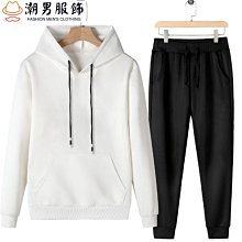 男士外套 秋冬外套男 男士休閑套裝韓版運動休閑潮流大碼新款長袖春秋青年高端男裝外套-潮流好物 歷史價格詳細信息