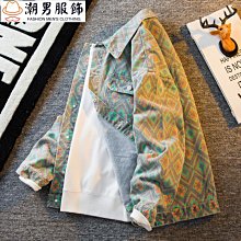 高級感牛仔夾克男士外套秋冬季2022新款潮流加絨褂子痞帥男裝上衣-促銷 歷史價格詳細信息