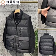 潮搭 羽絨棉馬甲男士冬季大尺碼外套青年韓版加厚潮流保暖無袖背心馬甲男  -真男人專賣店 歷史價格詳細信息
