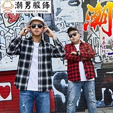 加肥加大格子襯衫男潮胖寬松休閑大碼襯衣青年胖子加大碼春夏男裝-靚仔男裝 歷史價格詳細信息