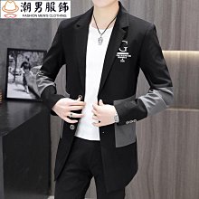 春季新款潮流男士防風外套 韓版時尚拉鍊口袋裝飾連帽外套 學院風寬鬆休閒夾克 百搭大尺碼外套 薄外套 短版風衣-潮男服飾 歷史價格詳細信息