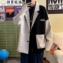 秋季高級感西裝外套男痞帥韓版潮流修身單西商務休閑垂感小西服男西裝外套 西裝外套男-時尚男裝 歷史價格詳細信息