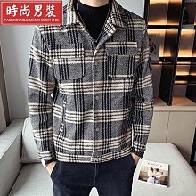 毛呢大衣男秋冬韓版潮流時尚休閒呢子風衣中長款帥氣寬鬆外套 歷史價格詳細信息