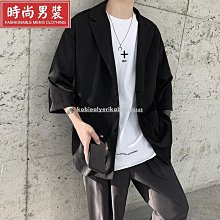 西裝外套男夏季薄款韓版潮流痞帥男士休閒小西裝緊身上衣單件XP230205 歷史價格詳細信息