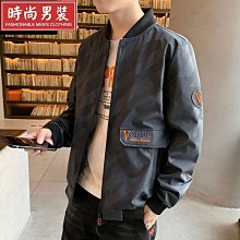 取貨外套男潮流時尚加絨加厚秋冬新款夾克男男士冬季立領拉鏈外套-時尚男裝 歷史價格詳細信息