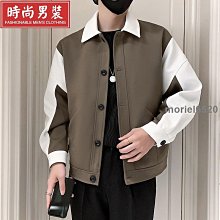 精選春季新款工裝夾克男士痞帥外套男裝男生大碼春秋沖鋒衣男-時尚男裝 歷史價格詳細信息