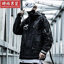 日系機能衝鋒衣外套男 冬季加厚棉服 秋冬款潮牌男生工裝外套 連帽防風夾克 保暖外套 男生風衣夾克M-3XL-潮男服飾 歷史價格詳細信息