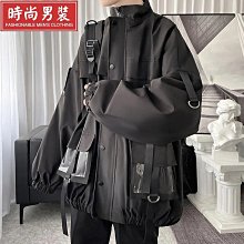 港風工裝夾克外套男生 春秋薄款夾克男 秋季工裝外套 立領上衣男 簡約百搭素色外套男 港風大碼外套商家推薦天天精選 歷史價格詳細信息