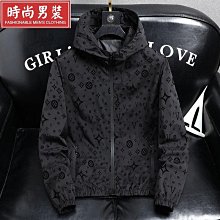 新品 連帽夾克外套男 春秋款三條槓衝鋒衣 潮牌男士春季休閒上衣褂子潮流-可開發票 歷史價格詳細信息