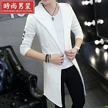 【優選】男士中長款夾克風衣時尚修身韓版休閒棉水洗夾克外套男 歷史價格詳細信息