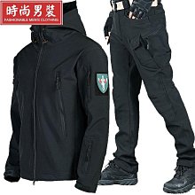 戶外軟殼抓絨男女秋冬防風防水透氣保暖三合一外套鯊魚皮衣衝鋒衣fs001-毛毛男裝 歷史價格詳細信息