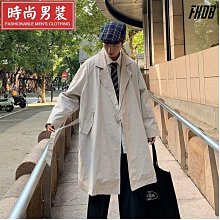 大尺碼男裝風衣中長款外套秋冬新款刺繡商務加厚水貂絨加肥加大衣男-时尚男装 歷史價格詳細信息