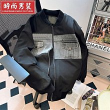 春秋款高端牛仔外套男装日系潮流百搭多口袋工装宽松大码休闲夹克天天精選 歷史價格詳細信息