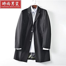 風衣外套男  男生 大衣外套  長版外套  男生春秋外套  夾克男士風衣外套  刷毛成熟加肥寬大尺碼外套-時尚男裝 歷史價格詳細信息