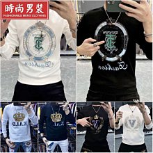 M-5XL 時尚圓領衛衣男 韓版長袖運動衫 假兩件長袖T恤 簡約 素色大學T 秋冬季寬鬆長袖上衣 男生衣服 歷史價格詳細信息