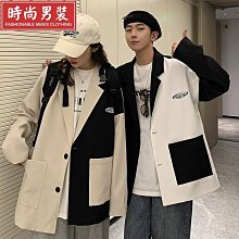 秋季高級感西裝外套男痞帥韓版潮流修身單西商務休閑垂感小西服男西裝外套 西裝外套男-時尚男裝 歷史價格詳細信息