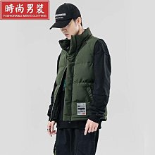 冬天馬甲外套男 無袖棉衣男 冬裝男 精品男裝  羽絨馬甲男士秋冬季韓版高級立領無袖背心加厚保暖休閒工裝外套 歷史價格詳細信息