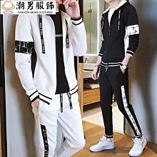 -5秋冬季男生長袖套裝 休閒運動套裝 防風外套運動長褲 兩件式套裝 連帽外套 休閒外套 路跑運動服 大尺碼套裝壬辰 歷史價格詳細信息