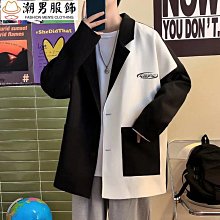 秋季高級感西裝外套男痞帥韓版潮流修身單西商務休閑垂感小西服男西裝外套 西裝外套男-時尚男裝 歷史價格詳細信息