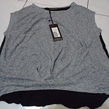 ET Boite前灰後黑色無袖圓領上衣,10%亞麻,尺寸:M,肩寬54cm.胸寬58.5cm.全新未穿標籤未剪降價大出清 歷史價格詳細信息