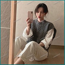 可開發票 男士毛衣針織背心  針織馬甲男韓版修身休閒毛線背心男士V領套頭坎肩無袖毛衣打底衫 歷史價格詳細信息