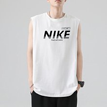 Nike/耐吉無袖背心坦克T恤 夏季新款男生運動寬鬆T恤無袖背心排汗衫籃球訓練服透氣速乾坦克上衣打底衫 素色 素T 歷史價格詳細信息