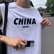 下殺-男士背心 夏季背心 全棉背心 夏季復古懷舊7080年代背心寬松休閑運動國潮中國青年無袖t恤汗衫 歷史價格詳細信息