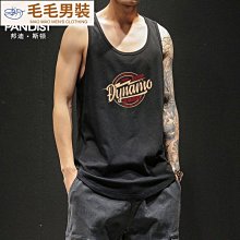 背心男士夏季純棉寬松大碼無袖t恤男裝潮牌韓版個性運動坎肩上衣-毛毛男裝 歷史價格詳細信息
