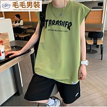 背心男夏季ins潮流無袖反光翅無袖背心 簡約潮牌背心 坎肩汗背心韓版 休閒背心 大呎碼背心 寬鬆背心 無袖t恤 男~鑫星精選 歷史價格詳細信息