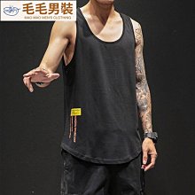 夏季純棉背心男外穿潮流簡約字母印花無袖t恤男寬松運動坎肩上衣-毛毛男裝 歷史價格詳細信息