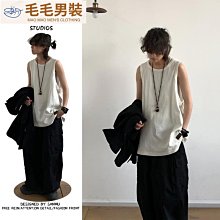 背心 潮男基礎款 必備 前短後長開衩背心【A1059】單穿 層次搭配 青山AOYAMA 歷史價格詳細信息