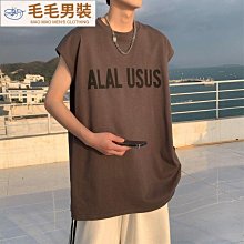 背心男款夏季健身籃球日系運動上衣大碼寬松無袖T恤 外貿汗衫坎肩 歷史價格詳細信息