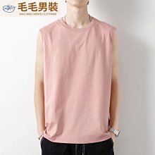 背心男生 純棉背心 籃球背心 運動健身背心 寬鬆背心 涼感夏天無袖t恤 潮流帥氣簡約百搭無袖背心-毛毛男裝 歷史價格詳細信息