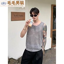 男裝針織背心男男生背心無袖男男生衣著內搭打底背心絲光棉紳士美式復古休閒針織馬甲緊身夏季阿美咔嘰ss11 熱賣促銷強推 歷史價格詳細信息