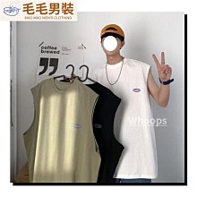 背心 男生衣著 純棉背心 無袖背心男 外穿背心 夏季圓領背心 港風夏季寬鬆無袖籃球T恤 運動-毛毛男裝 歷史價格詳細信息