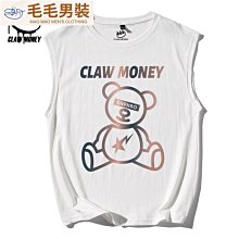 男無袖上衣背心男純棉男士無袖t恤跨欄背心寬肩大碼印花港風背袖寬大1/2件裝-潮流精選 歷史價格詳細信息