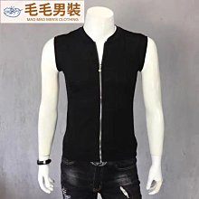 男裝休閒馬甲背心男裝鈕扣機車摩托車休閒皮馬甲 歷史價格詳細信息