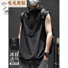 男士運動背心夏季連帽寬松籃球訓練服ins休閑無袖t恤坎肩馬甲潮12 無袖t恤男 坎肩背心男 純棉背心 大學T 運動-毛毛男裝 歷史價格詳細信息