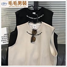 麂皮絨美式複古無袖T恤男士夏季寬鬆百搭痞帥ins潮流背心學生上衣 歷史價格詳細信息