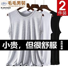 背心男莫代爾冰絲網眼寬鬆加肥加大尺碼薄款速乾運動透氣無袖t恤夏-毛毛男裝 歷史價格詳細信息