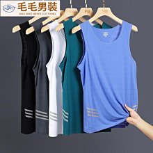 冰絲男夏季背心加大碼加肥超薄款網眼透氣速幹運動寬坎肩男士無袖EDSA满599免運 歷史價格詳細信息