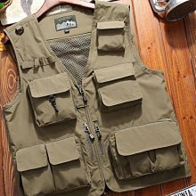 馬甲 背心外套 工裝馬甲 男士戶外多口袋攝影師馬甲 戶外垂釣背心 工作服 戶外團隊馬甲 薄款透氣馬甲 運動坎肩 歷史價格詳細信息