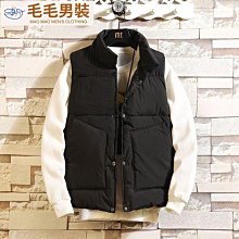 【背心外套】秋冬季馬甲男外套韓版潮流坎肩無袖加厚羽絨棉馬夾保暖男士背心潮 歷史價格詳細信息