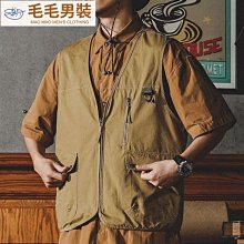 工裝背心男夏季復古街頭風寬鬆韓版背心強推 歷史價格詳細信息