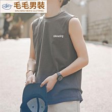 無袖t恤男士夏季無袖運動網紅健身短袖冰絲薄款籃球砍袖汗衫背心满599免運 歷史價格詳細信息