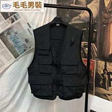 工裝背心 多袋背心 機能背心 戰術背心 男 女 復古 情侶 外套 寬鬆 工裝馬甲 漁夫背心 短版上衣-毛毛男裝 歷史價格詳細信息