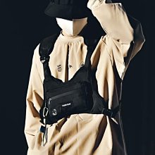 機能工裝背心戰術背包胸包女潮ins街頭嘻哈街舞男馬甲後背包反光~鑫星精選 歷史價格詳細信息